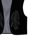 Women's Denim Sleeveless Vest in Cotton-Polyester Blend, Evening - 7