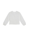 Women's Continuous Embroidered Wide Shirt in Polyester-Cotton Blend, Ceremony - 1
