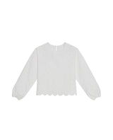Women's Continuous Embroidered Wide Shirt in Polyester-Cotton Blend, Ceremony - 1