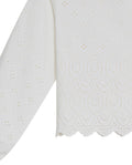 Women's Continuous Embroidered Wide Shirt in Polyester-Cotton Blend, Ceremony - 7