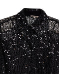 Women's Sequined Regular Fit Shirt in Polyester Stretch Blend, Ballroom - 7