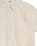 Women's Stone Accent Striped Short Sleeve Shirt in Polyester, Plaza - 7