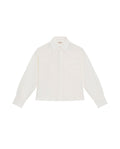 Women's Patch Pocket Straight Shirt in Rayon-Linen Blend, Celebration - 1