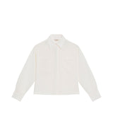 Women's Patch Pocket Straight Shirt in Rayon-Linen Blend, Celebration - 1