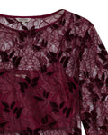 Women's Embroidered Sheer Straight Fit Blouse in Polyester, Coordinates - 3