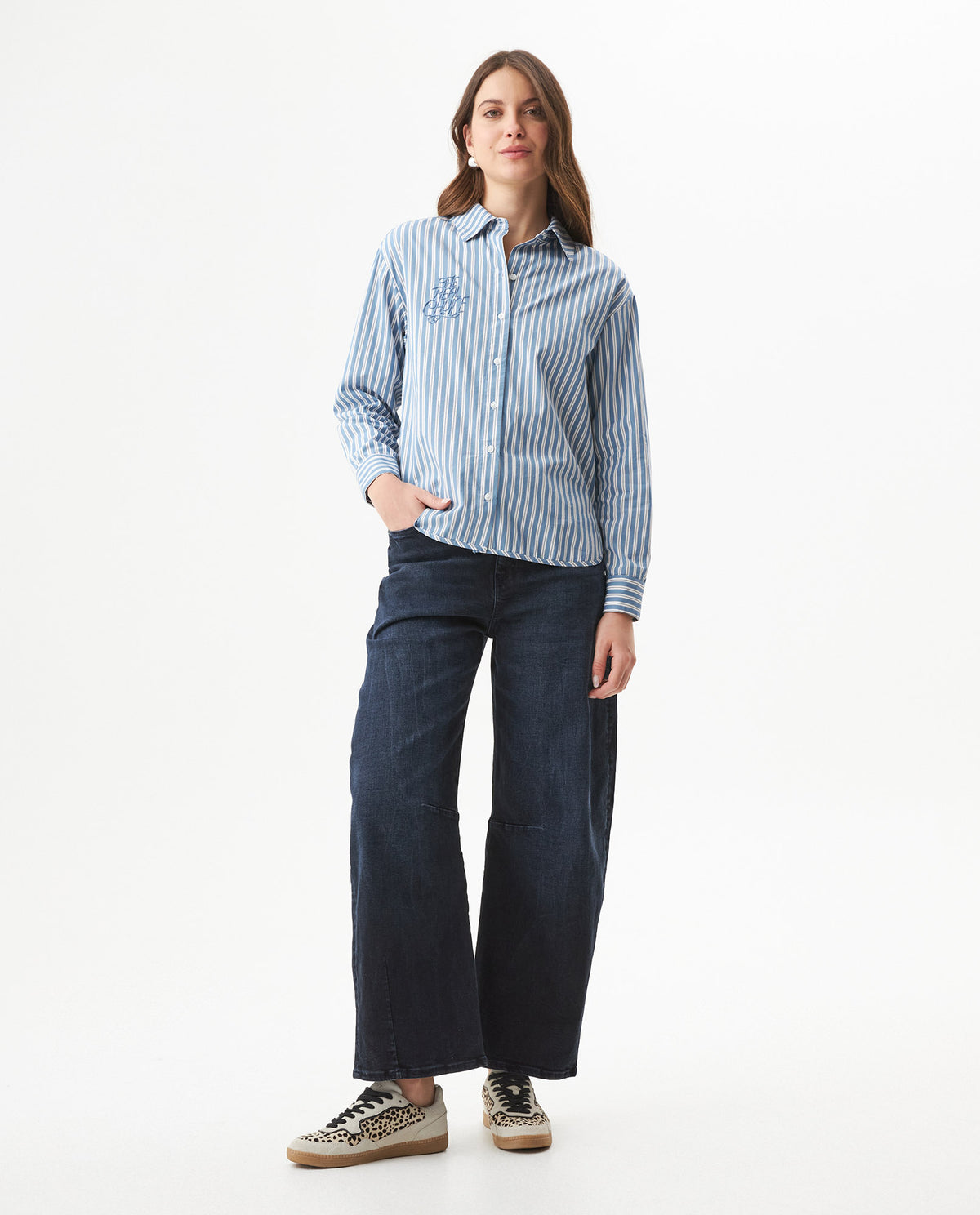 Men´s Striped Cotton Shirt - Blue 63_719G019_AZU184220_4