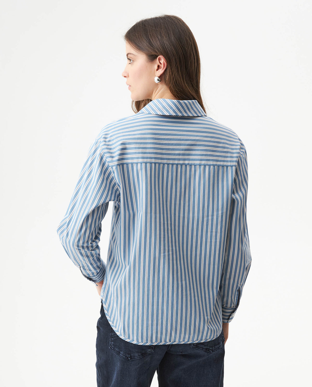 Men´s Striped Cotton Shirt - Blue 63_719G019_AZU184220_6