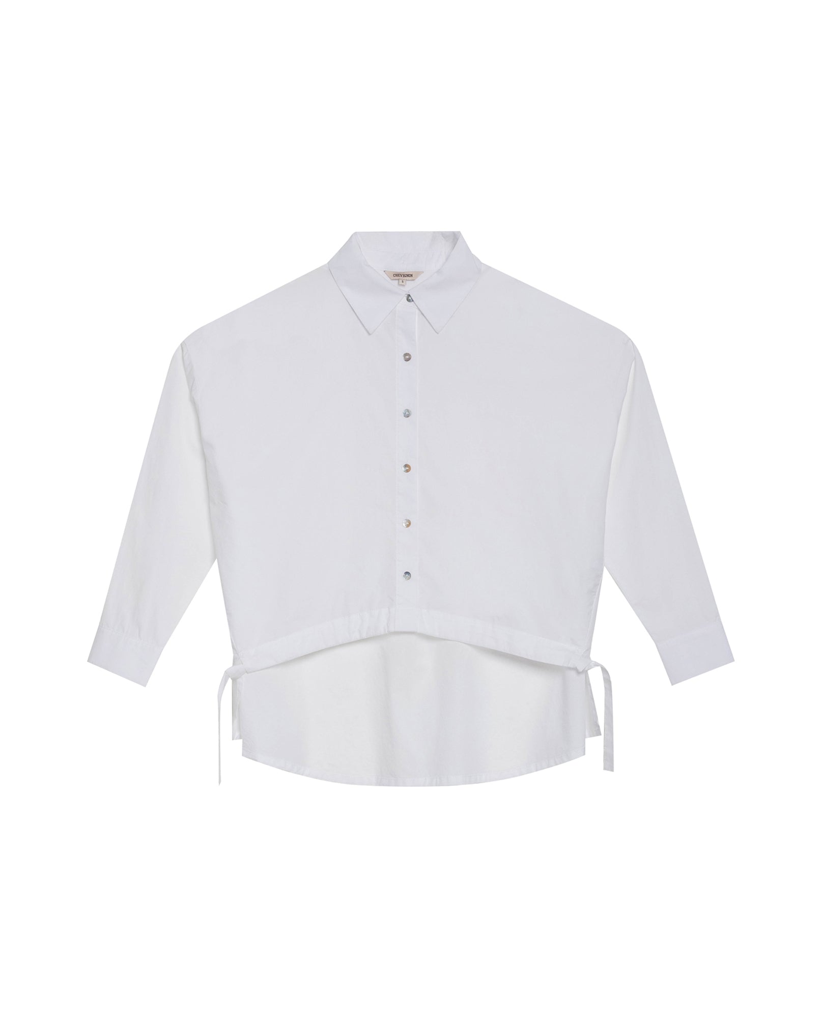 Women's Oversized Shirt in Lyocell-Cotton Blend, Jetty - 1