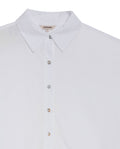 Women's Oversized Shirt in Lyocell-Cotton Blend, Jetty - 7