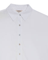 Women's Oversized Shirt in Lyocell-Cotton Blend, Jetty - 7