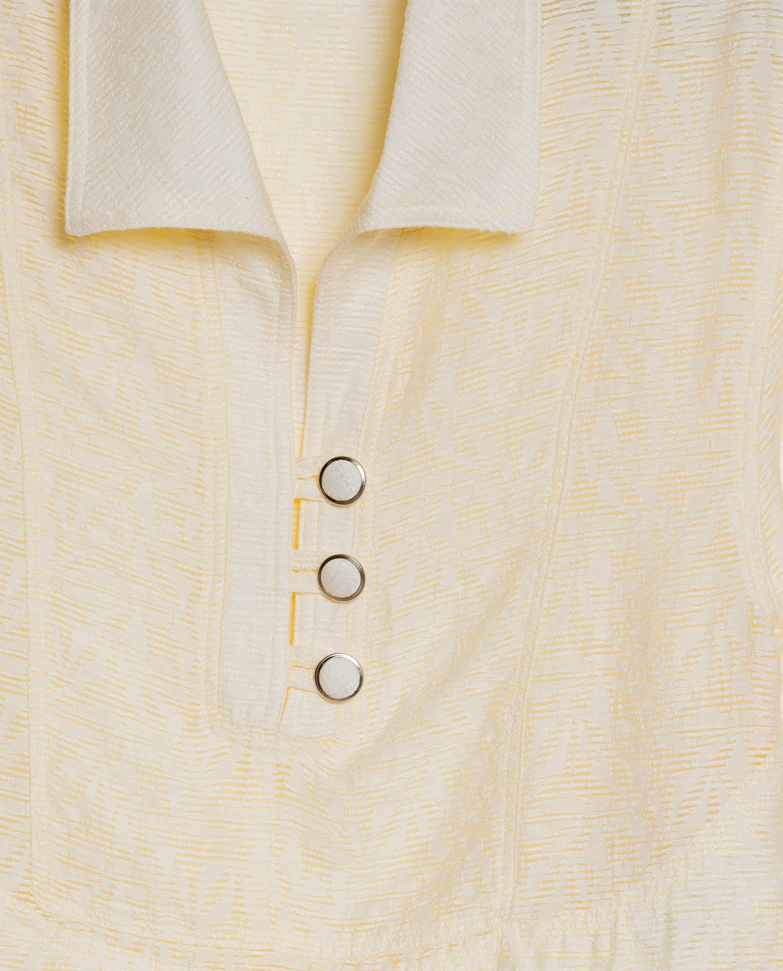 Women's Cut Detail Wide Short Sleeve Shirt in Rayon-Nylon Blend, Maritime - 7