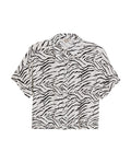 Women's Resort Print Straight Shirt in Viscose, Berth - 1