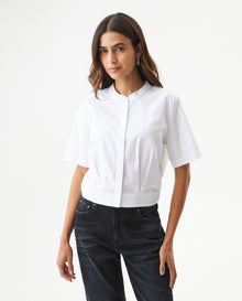 Women´s Cropped Oxford Shirt - White 63_719G032_BLA110601_0
