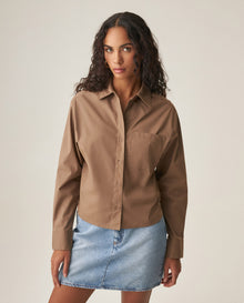 Women´s Poplin Shirt - Brown 63_719H000_CAF181015_3