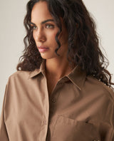 Women´s Poplin Shirt - Brown 63_719H000_CAF181015_4
