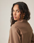 Women´s Poplin Shirt - Brown 63_719H000_CAF181015_6