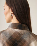 Women´s Plaid Shacket - Brown 63_719H009_CAF181015_5