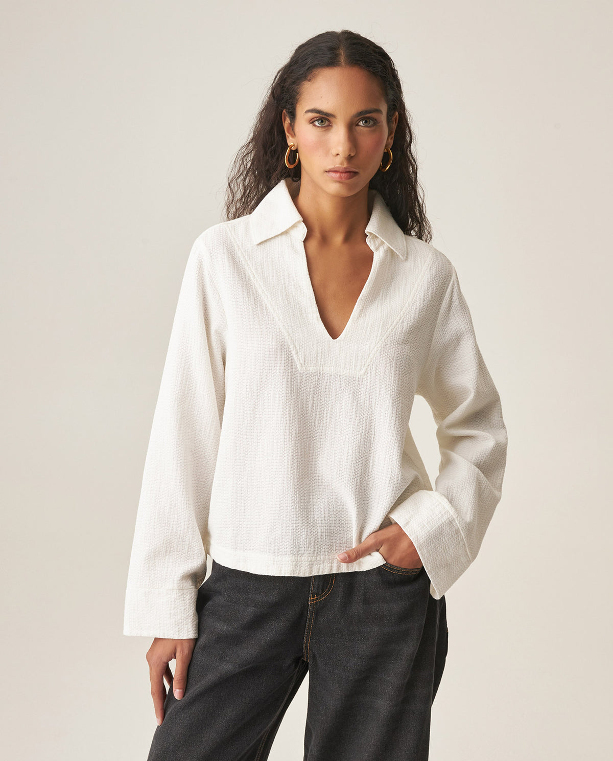 Women´s Cotton Shirt - White 63_719H020_BLA110601_3