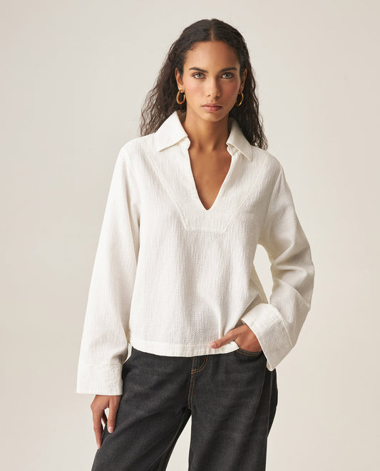 Women´s Cotton Shirt - White 63_719H020_BLA110601_3