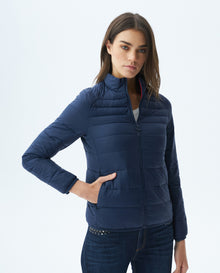 Womens Quilted Water-Resistant Packable Jacket with Storage Bag - Blue 63_720E000_AZU194025_0
