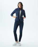 Womens Quilted Water-Resistant Packable Jacket with Storage Bag - Blue 63_720E000_AZU194025_3