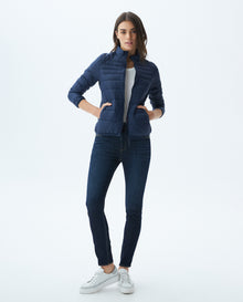 Womens Quilted Water-Resistant Packable Jacket with Storage Bag - Blue 63_720E000_AZU194025_3