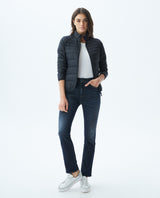 Womens Quilted Water-Resistant Packable Jacket with Storage Bag - Black 63_720E000_NEG193909_3