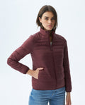 Womens Quilted Water-Resistant Packable Jacket with Storage Bag - Red 63_720E000_ROJ191652_0