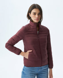 Womens Quilted Water-Resistant Packable Jacket with Storage Bag - Red 63_720E000_ROJ191652_0