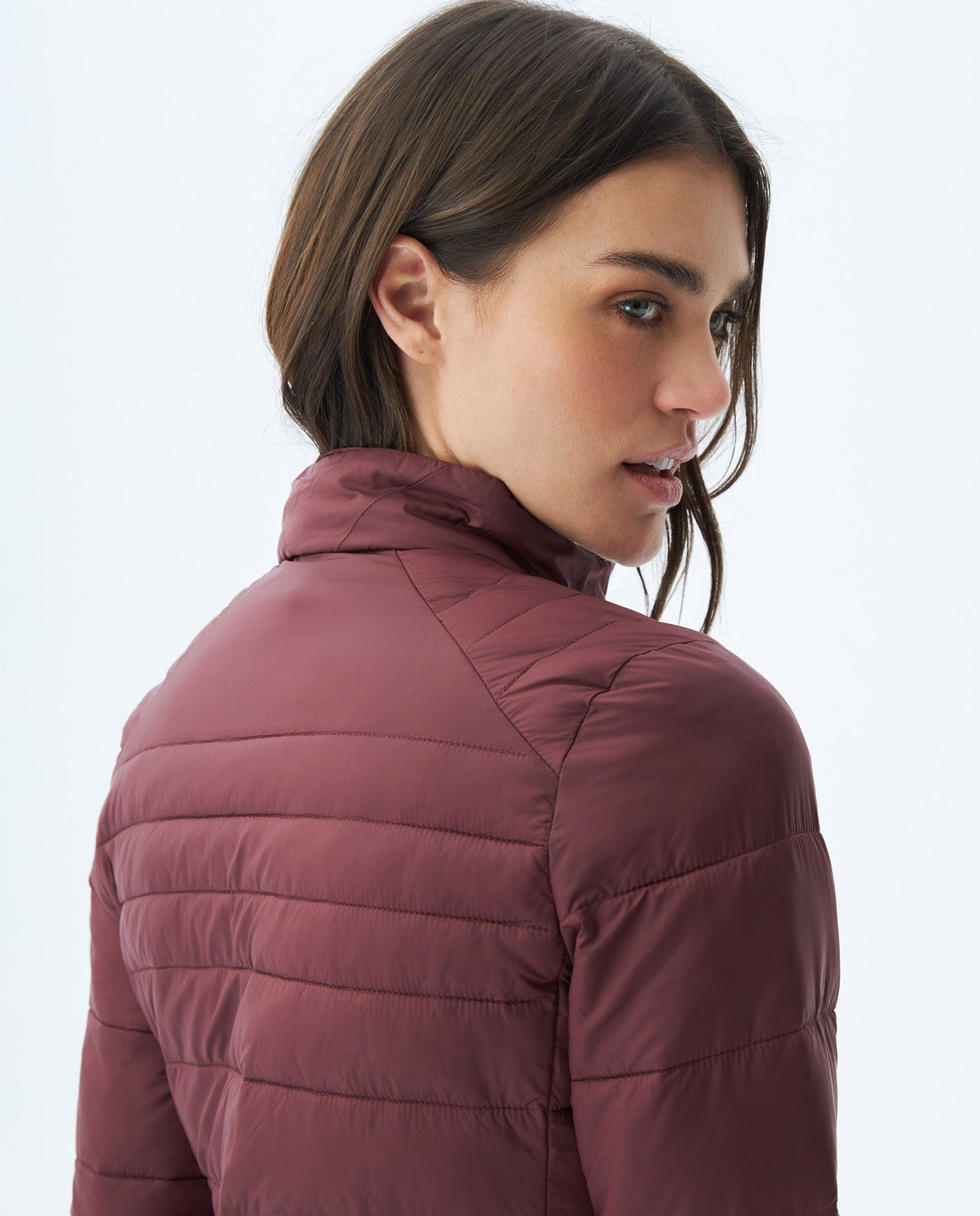 Womens Quilted Water-Resistant Packable Jacket with Storage Bag - Red 63_720E000_ROJ191652_6