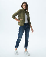 Womens Quilted Water-Resistant Packable Jacket with Storage Bag - Green 63_720E000_VER180430_3