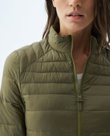 Womens Quilted Water-Resistant Packable Jacket with Storage Bag - Green 63_720E000_VER180430_5