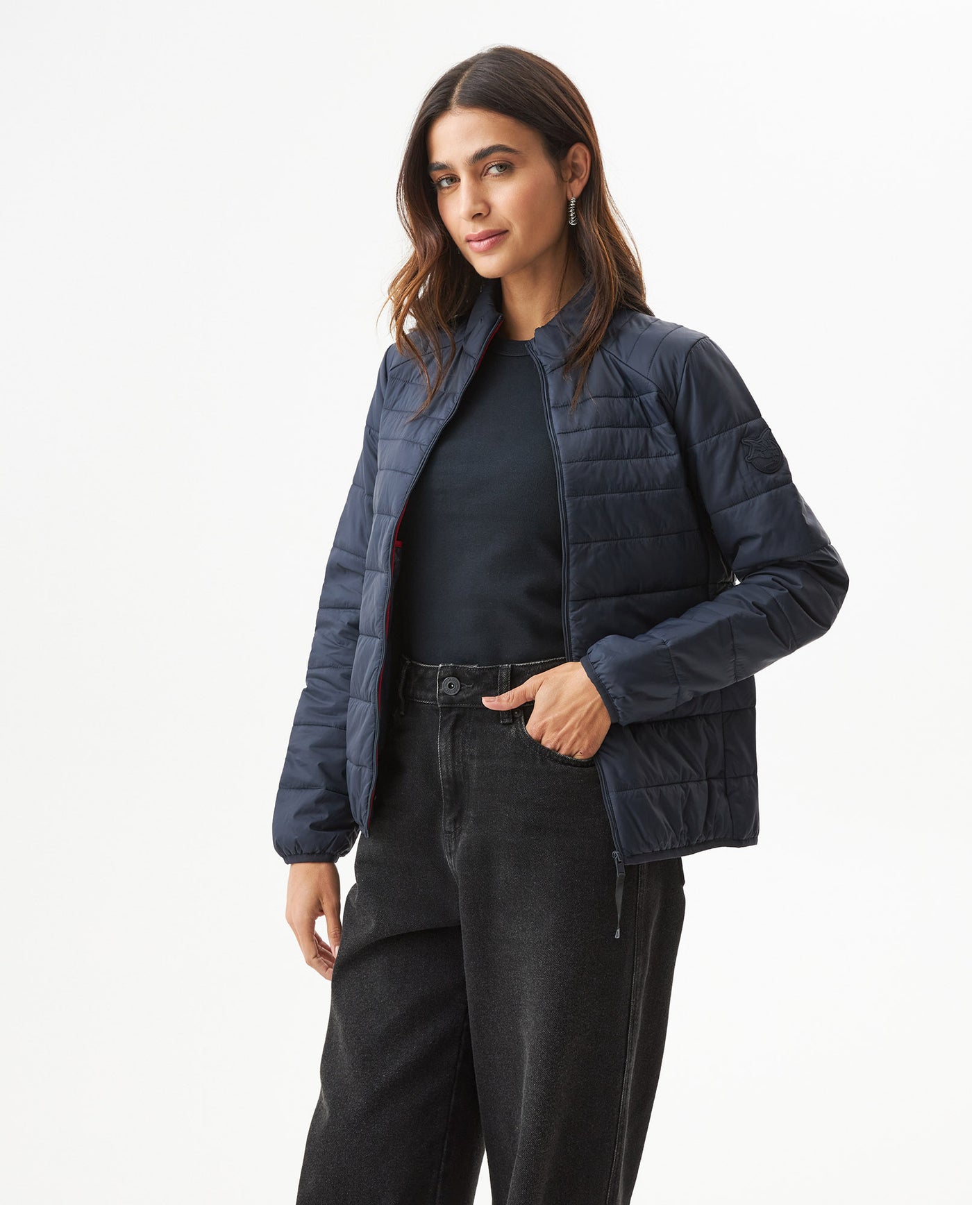 Women's Packable Quilted Jacket Water-Resistant in Polyamide 63_720G000_AZU194011_0