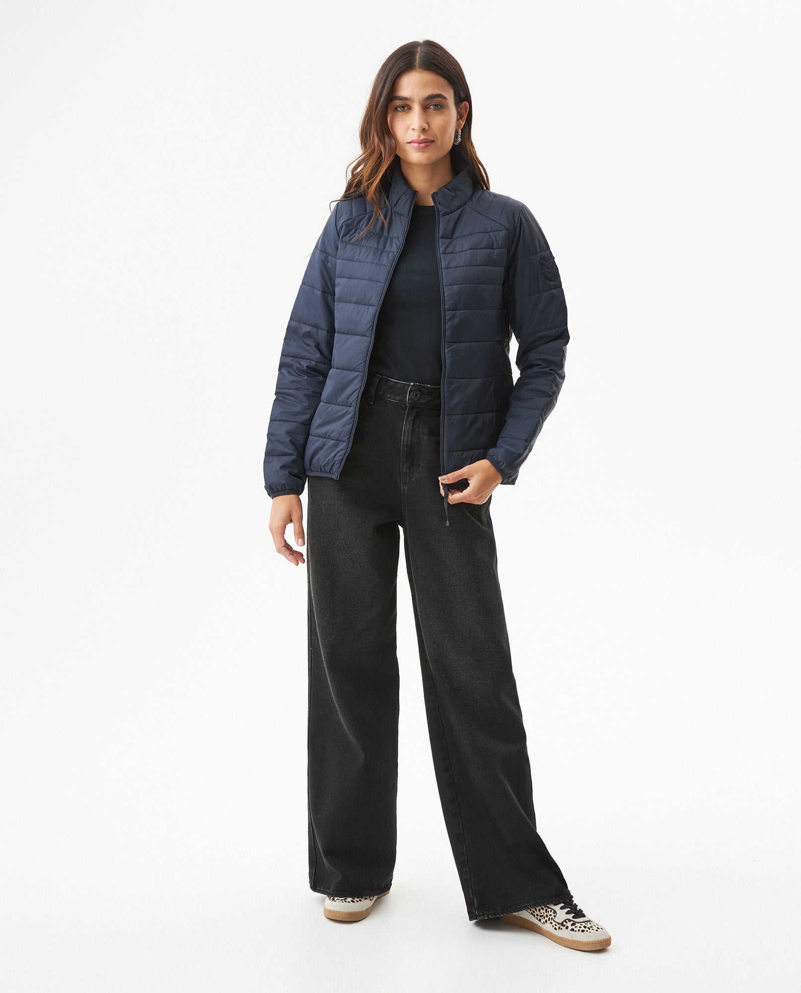 Women's Packable Quilted Jacket Water-Resistant in Polyamide 63_720G000_AZU194011_4