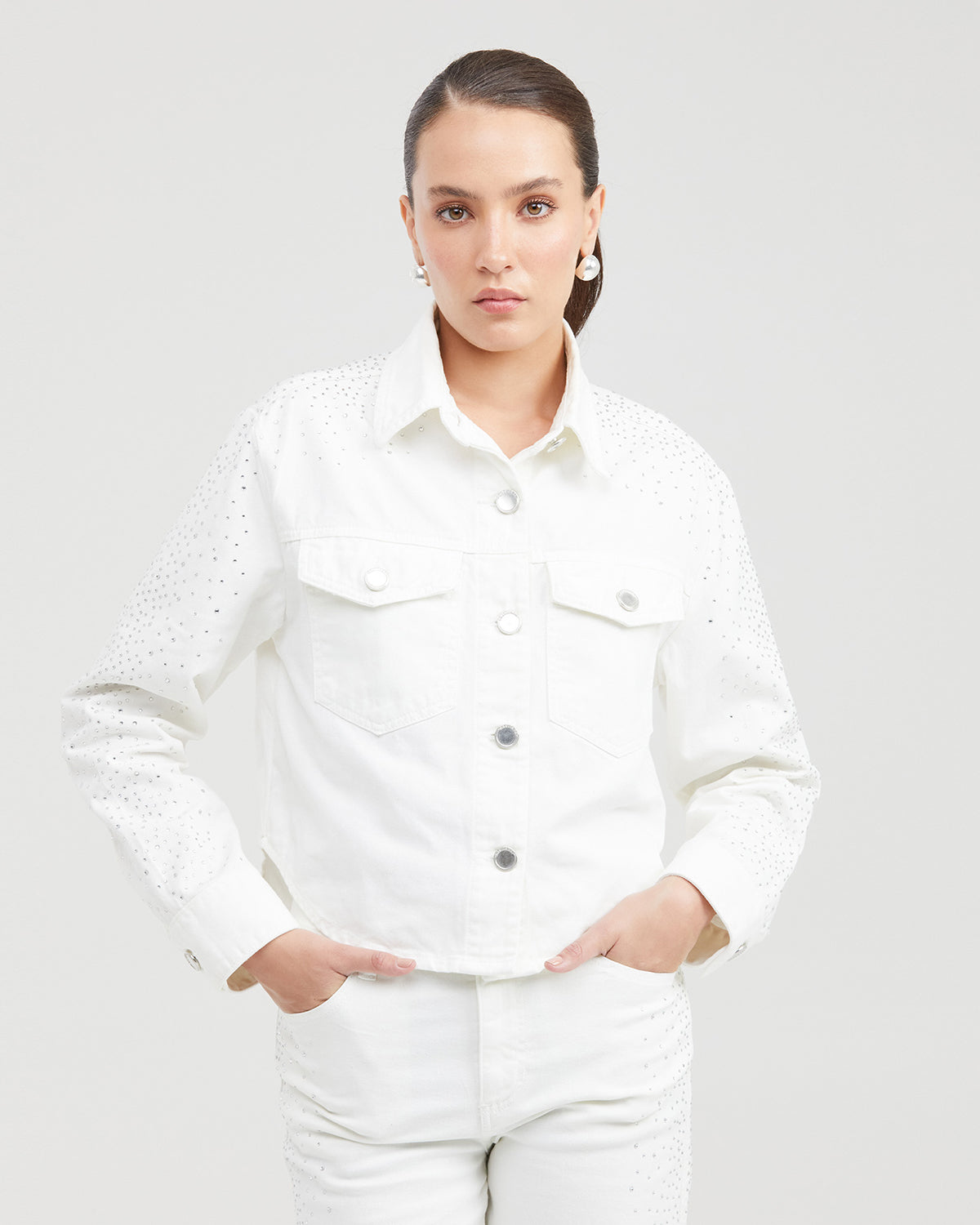 SHINY TRUCKER SHACKET