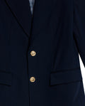 Womens Blazer Smart Polyester Blend Technical Mix Lapel Collar - Blue 63_721H000_AZU194023_8