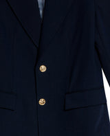 Womens Blazer Smart Polyester Blend Technical Mix Lapel Collar - Blue 63_721H000_AZU194023_8