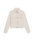 Womens Jacket Trucker Style Cotton–Tencel Denim Lightweight - Raw 63_721H005_CRU114302_3