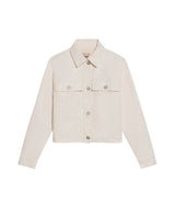 Womens Jacket Trucker Style Cotton–Tencel Denim Lightweight - Raw 63_721H005_CRU114302_3
