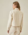 Womens Jacket Trucker Style Cotton–Tencel Denim Lightweight - Raw 63_721H005_CRU114302_6