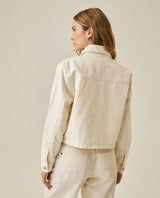 Womens Jacket Trucker Style Cotton–Tencel Denim Lightweight - Raw 63_721H005_CRU114302_6