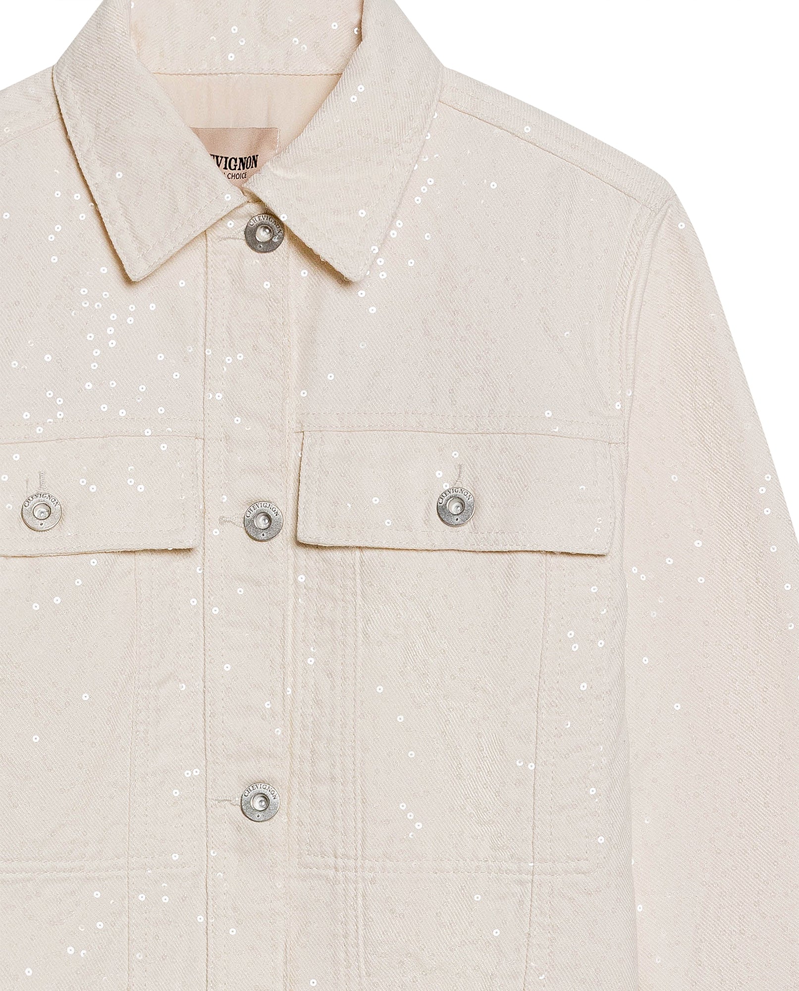 Womens Jacket Trucker Style Cotton–Tencel Denim Lightweight - Raw 63_721H005_CRU114302_8