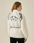 Womens Jacket Parka Style Quilted Polyester Raw Ivory Embroidery - Raw 63_721H006_CRU110103_6