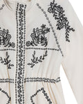 Womens Jacket Parka Style Quilted Polyester Raw Ivory Embroidery - Raw 63_721H006_CRU110103_8