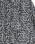Womens Jacket Bomber Animal Print Polyester Quilted Shirt Collar - Brown 63_721H008_CAF181314_8