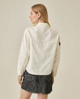 Womens Jacket Shacket Wide Silhouette Cotton Denim Lightweight - Raw 63_721H010_CRU114302_6