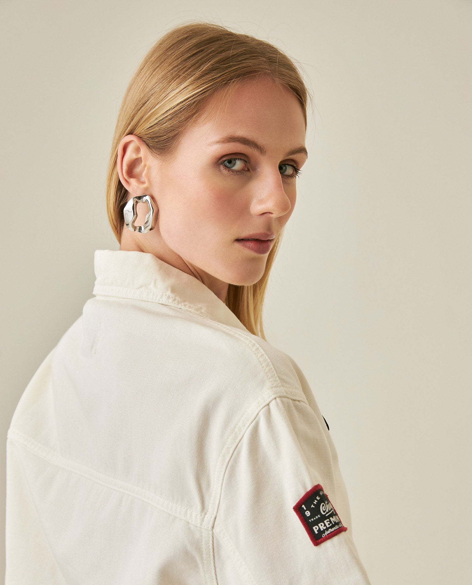 Womens Jacket Shacket Wide Silhouette Cotton Denim Lightweight - Raw 63_721H010_CRU114302_7