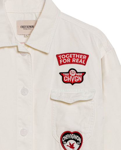 Womens Jacket Shacket Wide Silhouette Cotton Denim Lightweight - Raw 63_721H010_CRU114302_8