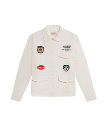 Womens Cotton Patch Detail Shirt Jacket - Raw 63_721H702_CRU135304_3