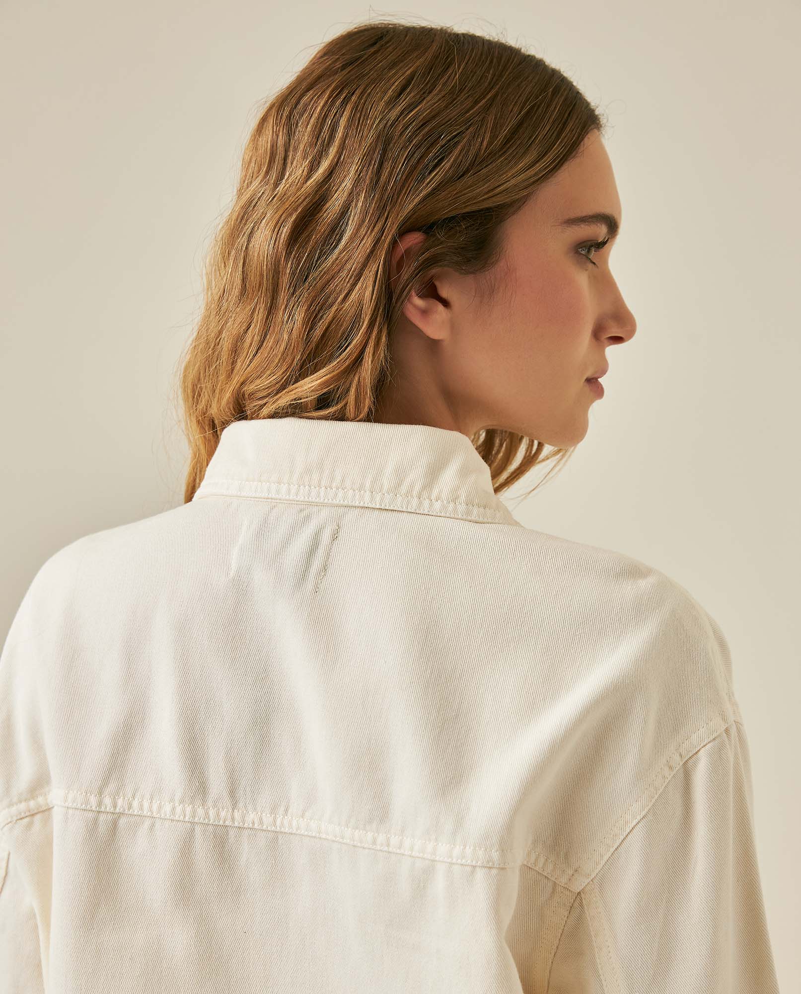 Womens Cotton Patch Detail Shirt Jacket - Raw 63_721H702_CRU135304_7